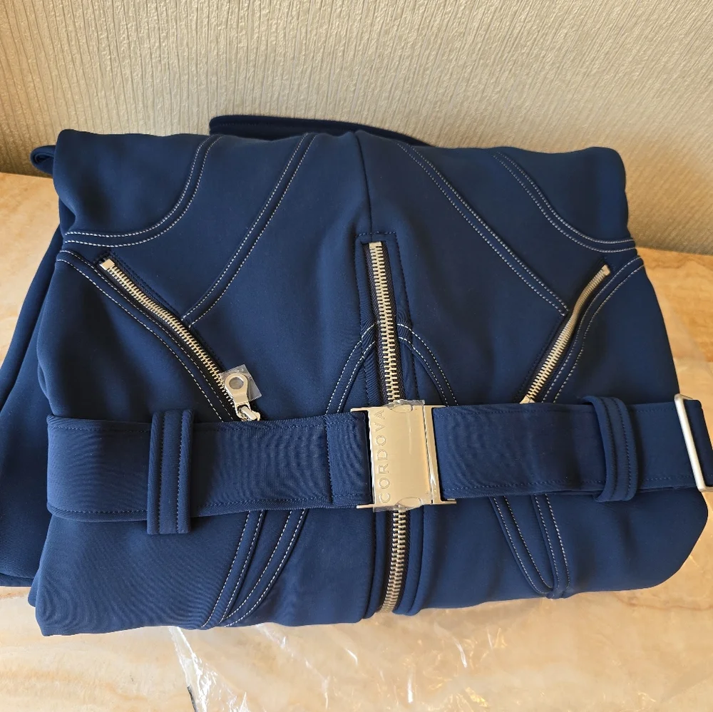 Chic Blue Belted Jumpsuit - Picture 5 of 16